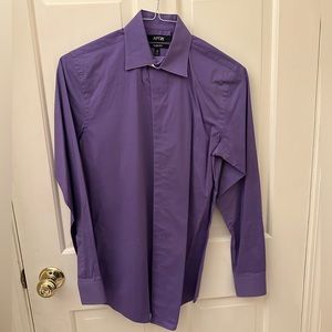 Apt 9 purple long sleeve button down shirt